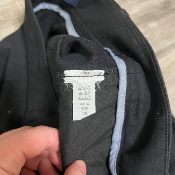 Gap 02 R Slim Crop Mid Rise Chino Denim Jeans Black Women’s Size 2 - Picture 8 of 8